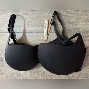 Skims Ultimate Push-Up Balconette Bra 38DDD Color Onyx NWT